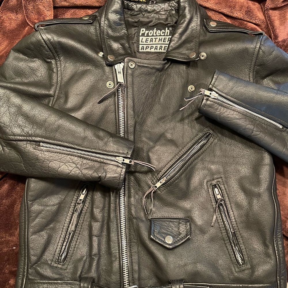 Men’s size 42 leather protective Riding jacket - Picture 2 of 7